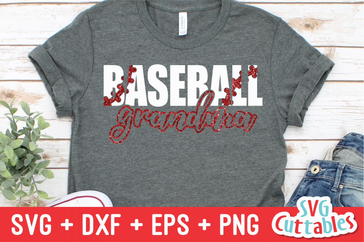 Baseball Grandma | SVG Cut File example image 1