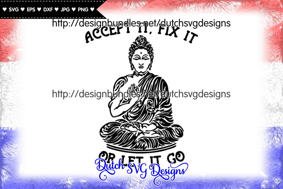 Text cutting file with buddha, buddha vector, buddha svg example image 1