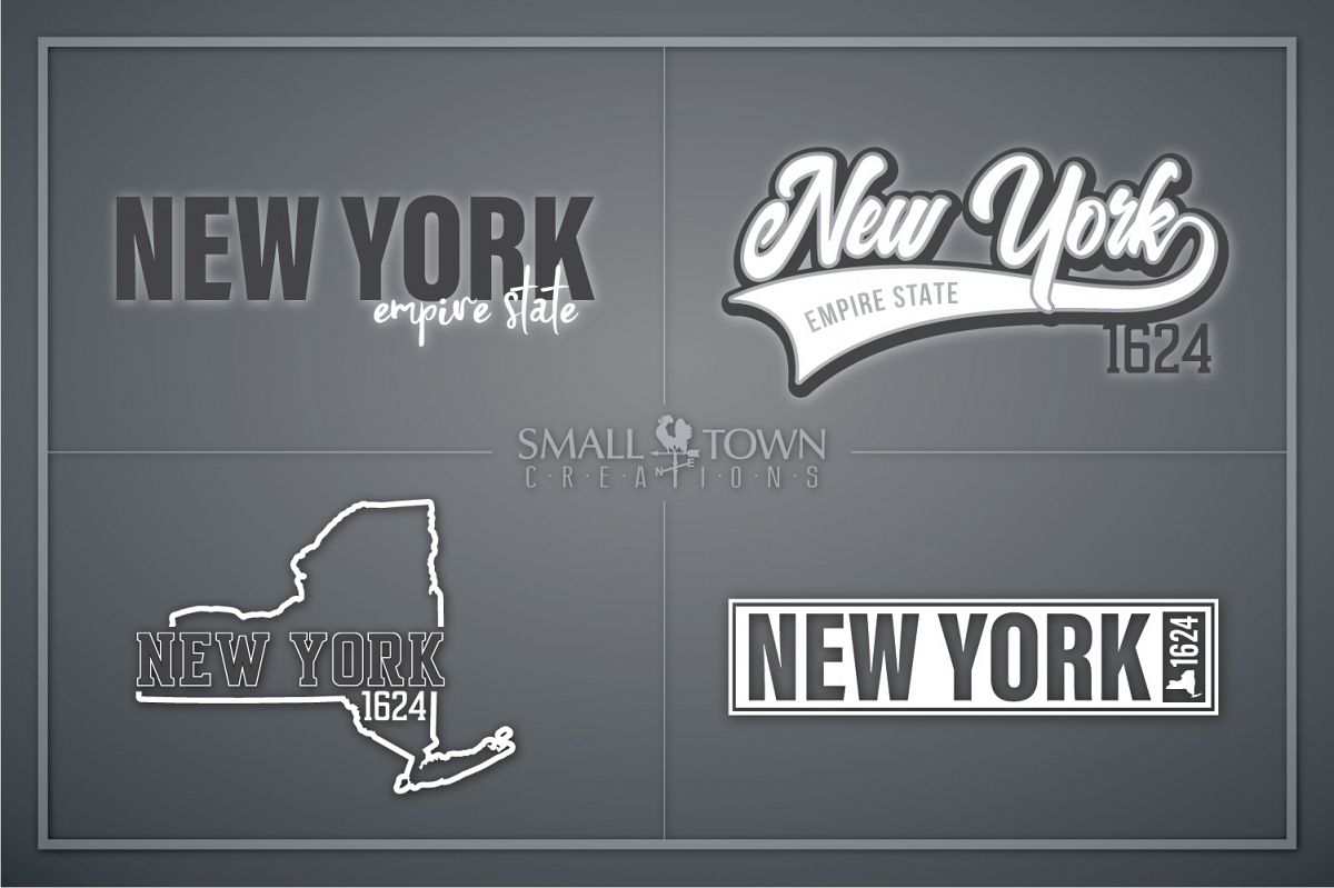 New York, Empire State - slogan, PRINT, CUT & DESIGN example image 1