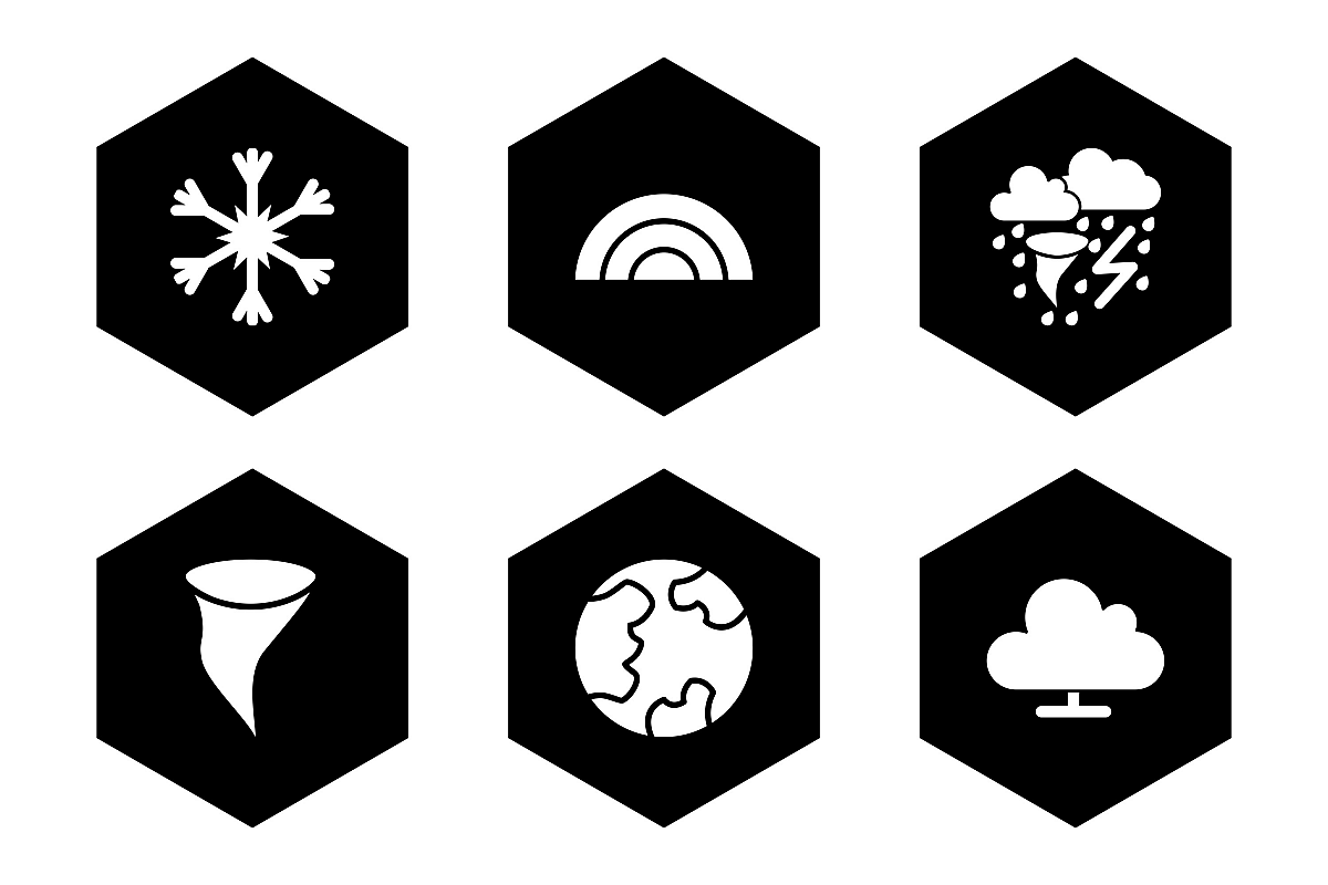 Set Of Weather And Season Icons example image 1