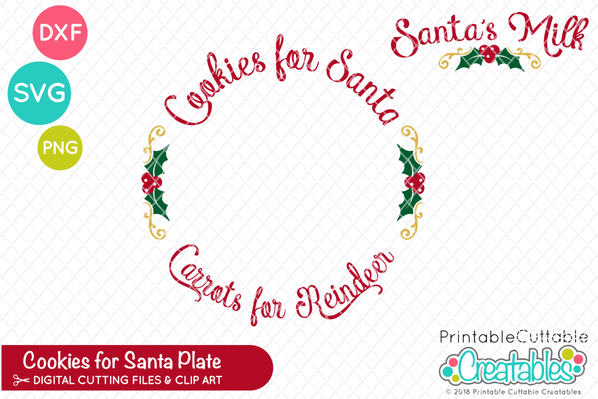 Download Cookies for Santa Plate SVG