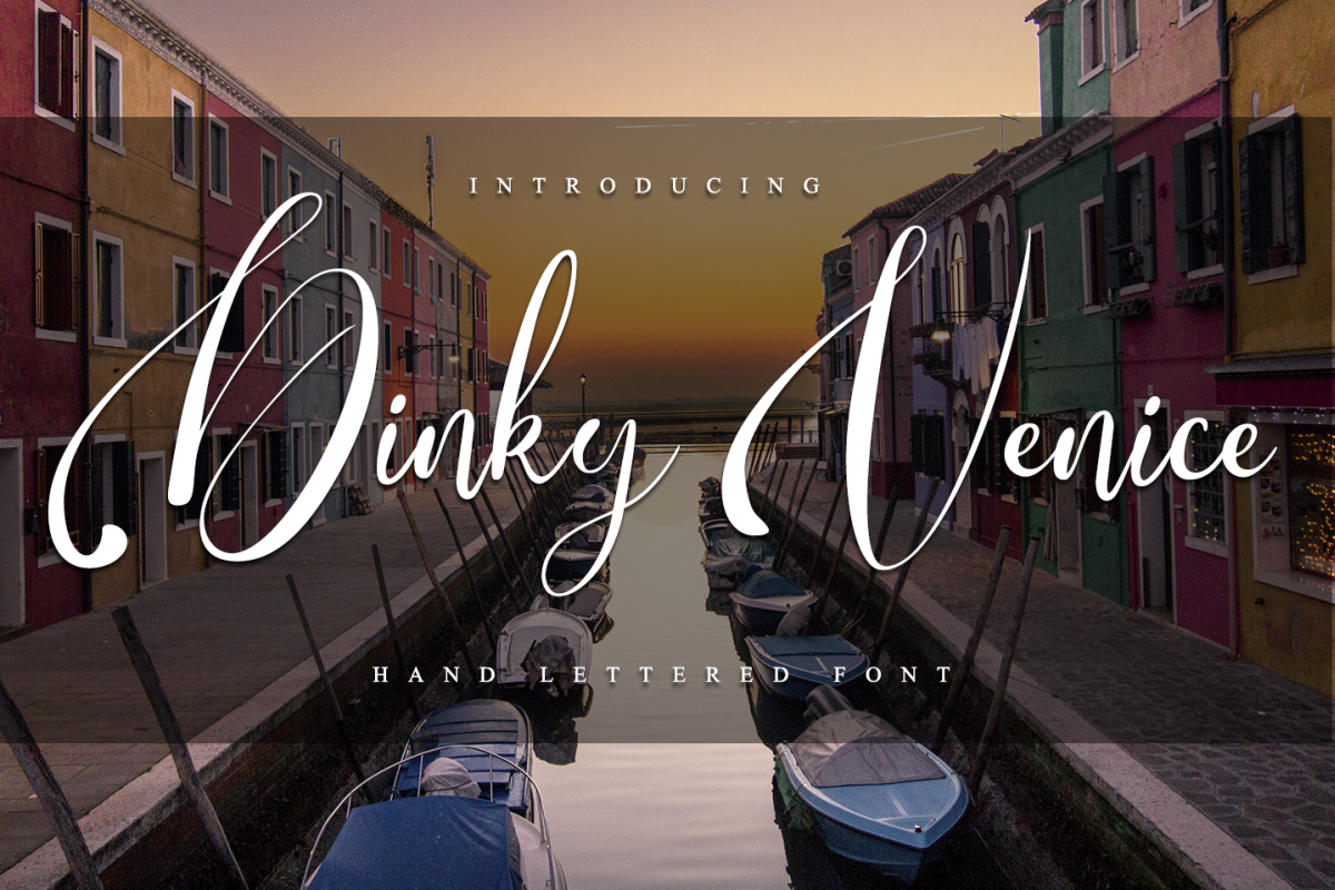 Dinky Venice - Hand lettered font example image 1