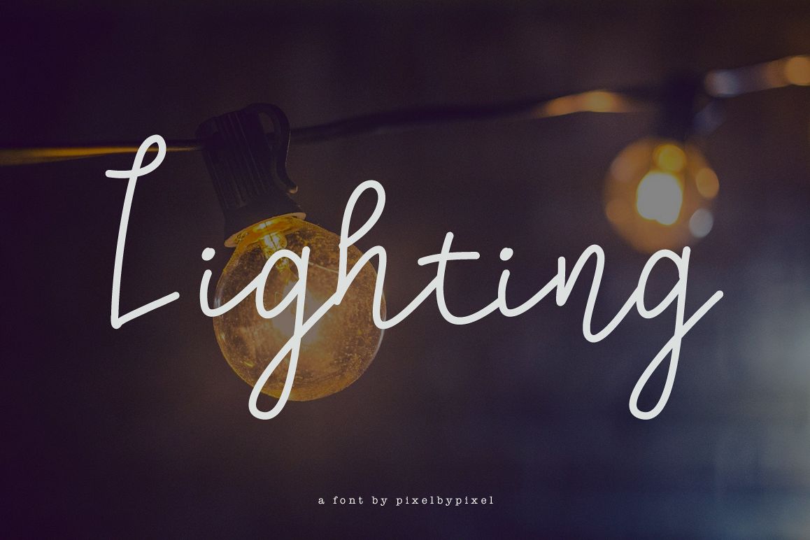 Lighting Script Font example image 1