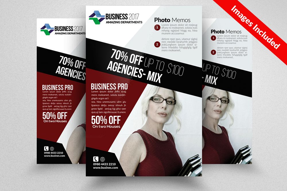 Insurance Consulting Flyer Templates example image 1