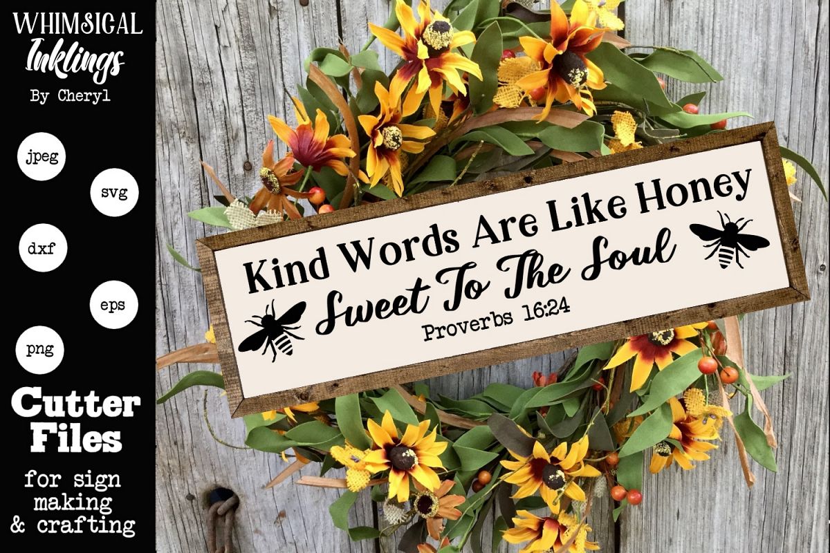 Kind Words SVG example image 1