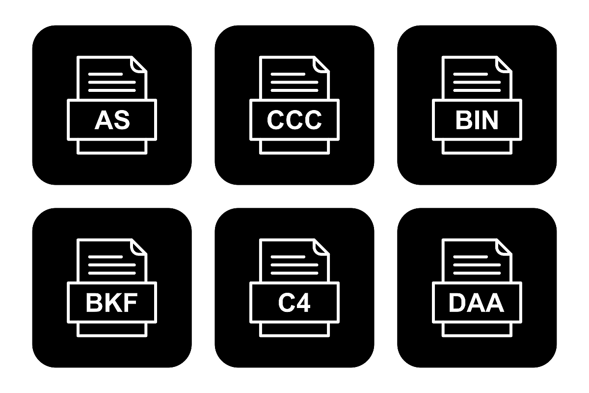Set Of File Formats Icons example image 1
