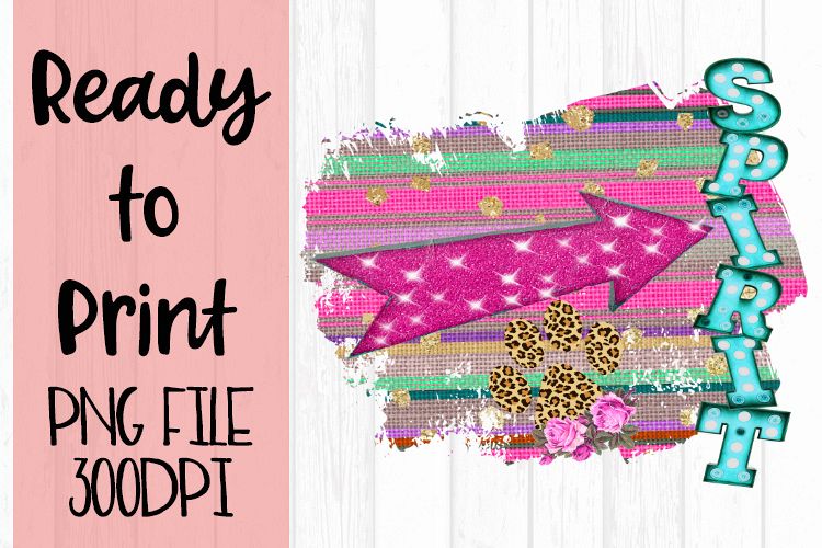 Paw Print Spirit Serape Ready to Print example image 1