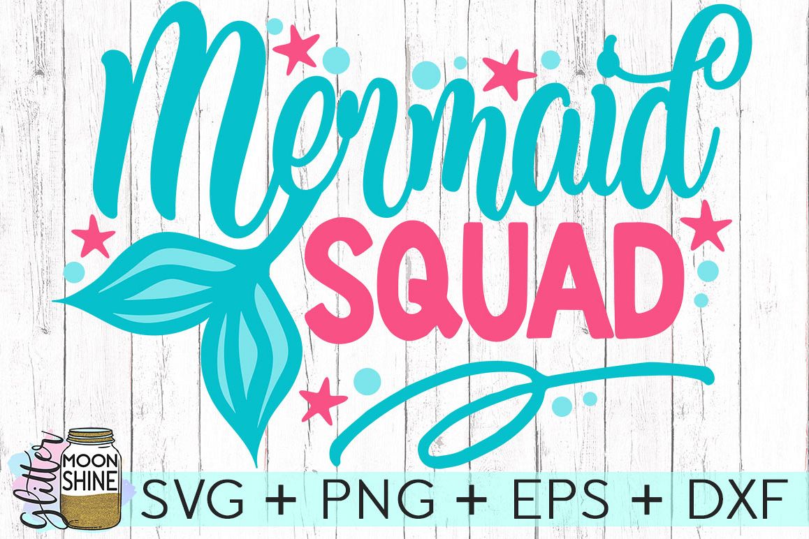 Download Mermaid Squad DXF PNG EPS Cutting Files