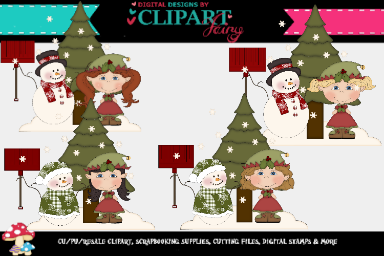 Christmas Elf Girls 10 example image 1