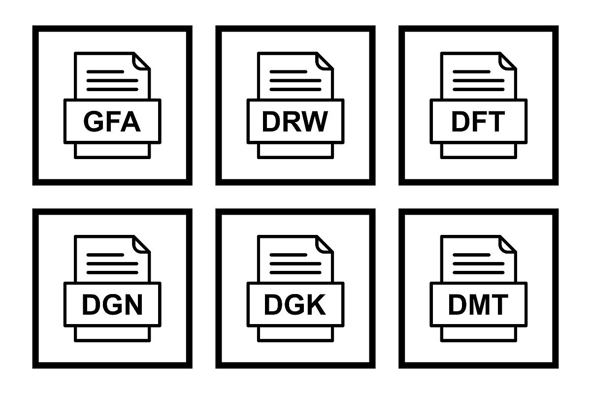 Set Of File Formats Icons example image 1