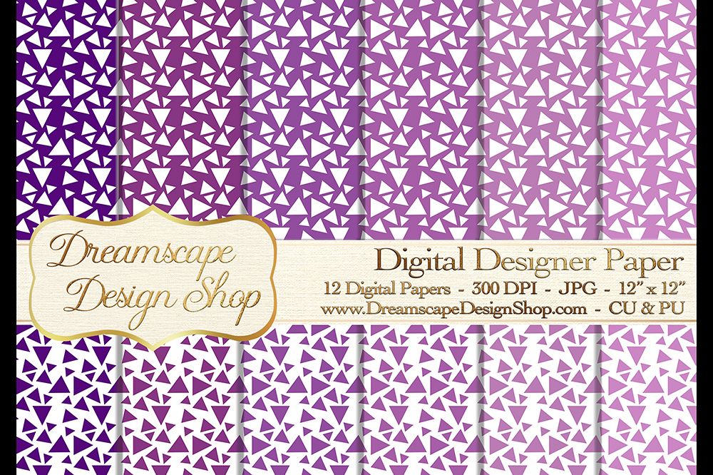 Digital Papers - Purple and White (Set 4) - 12 jpg Images at 300 DPI - Digital Product Instant Download example image 1
