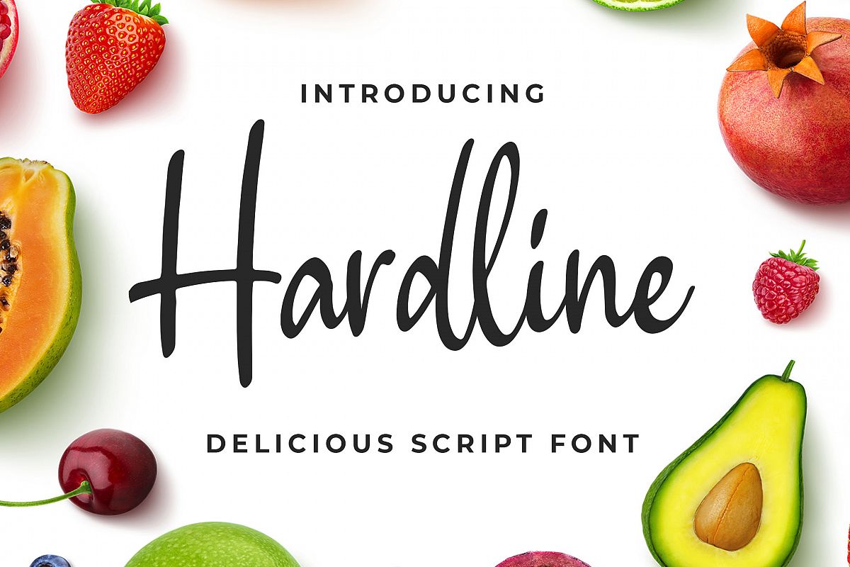 Hardline - Delicious Script Font example image 1