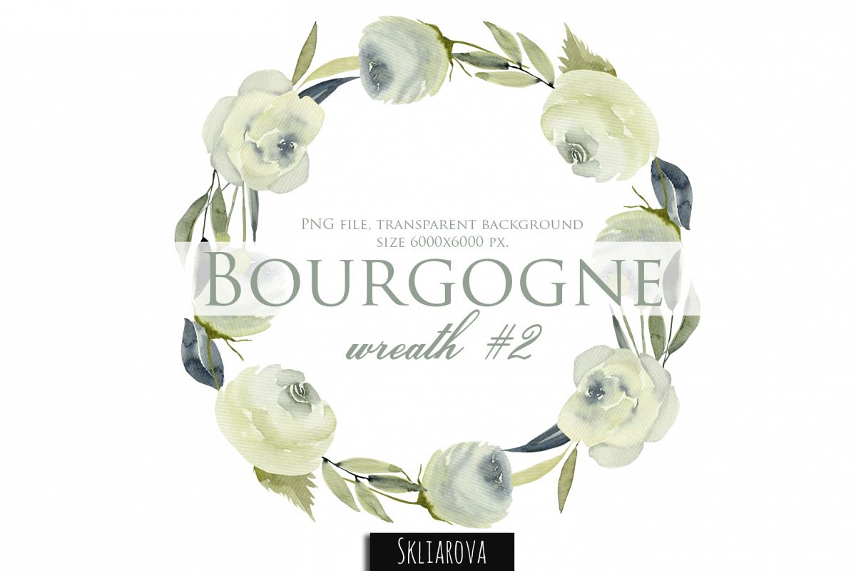 Bourgogne. Wreath #2 example image 1
