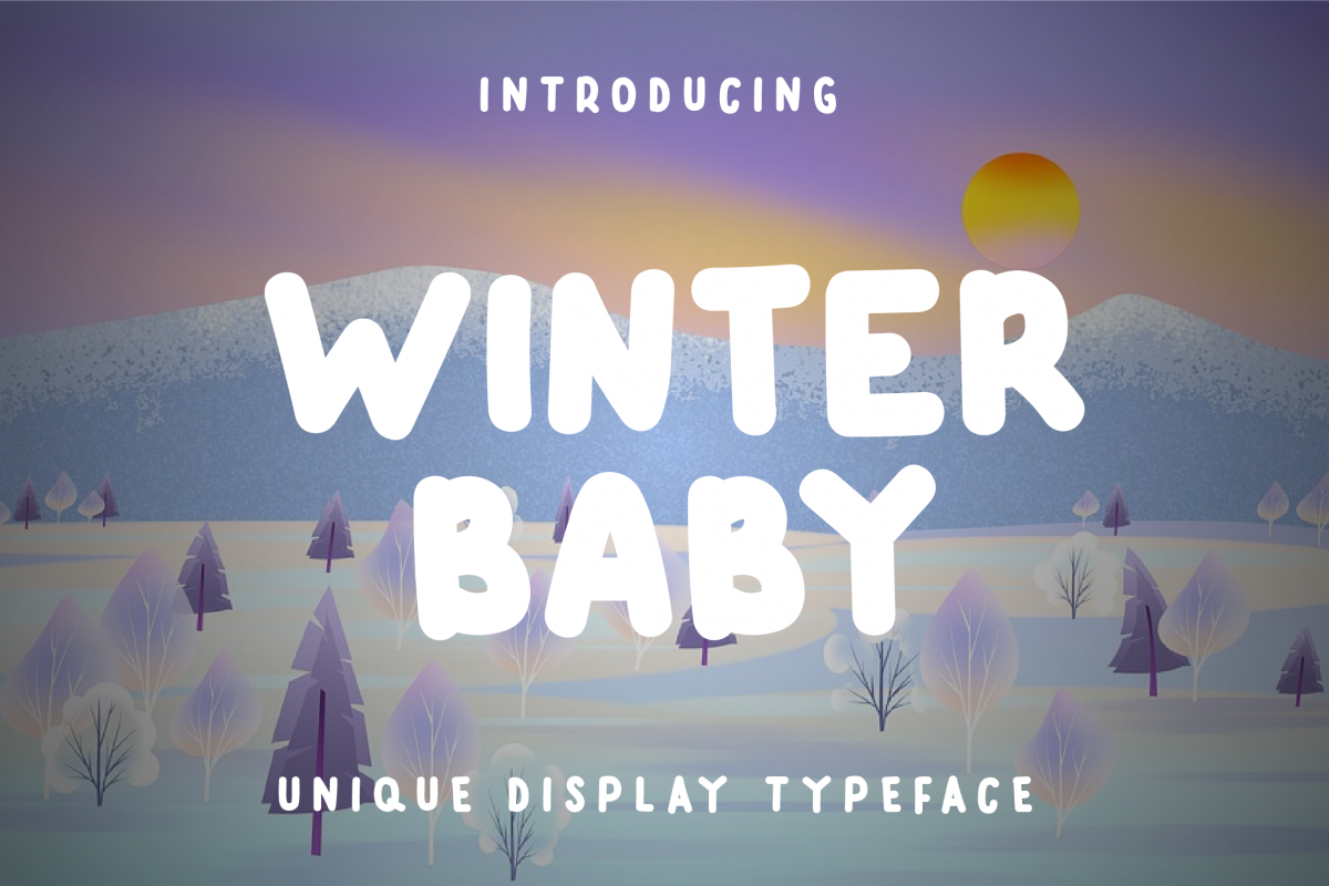 Winter Baby Display Font example image 1
