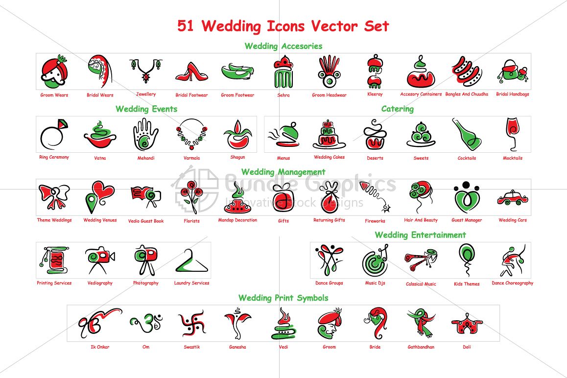 Download Indian Wedding - Vector Graphic Icons (4795) | Icons ...