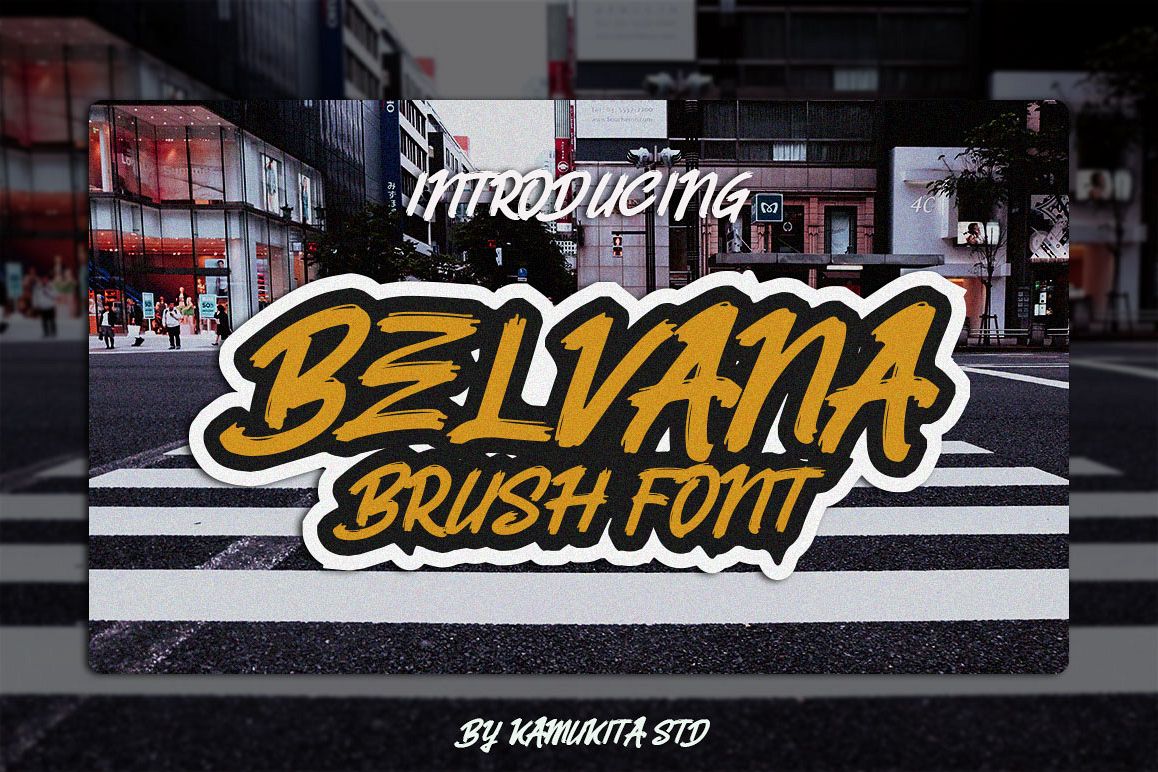 Belvana Brush Font example image 1