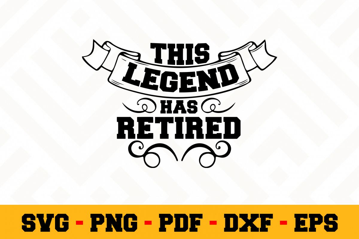 Retirement SVG Design n449 | Retired SVG Retirement Cut File example image 1