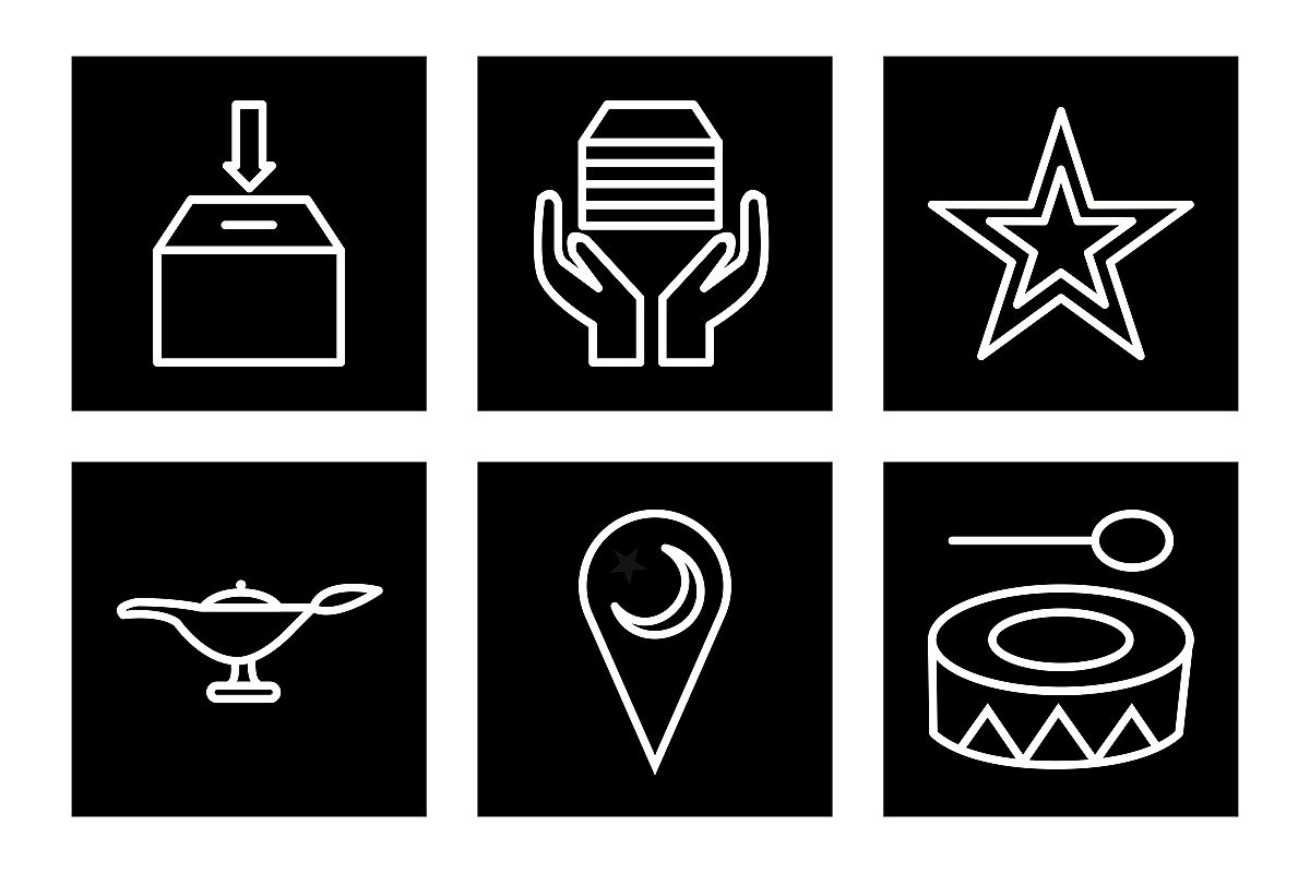 Set Of Ramadan Icons example image 1