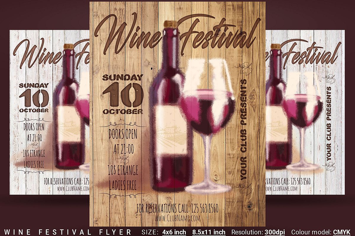 Wine Festival Flyer example image 1