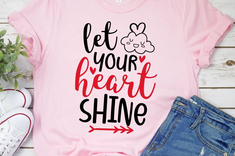 Let Your Heart Shine Svg Valentines Day Svg Valentines