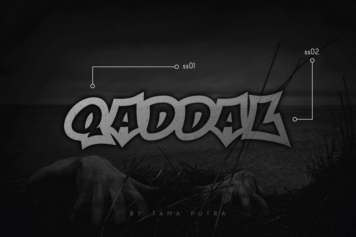 Qaddal Graffiti Font example image 1