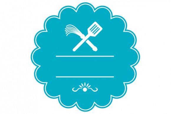 Spatula Flogger Whip Crossed Rosette Retro example image 1