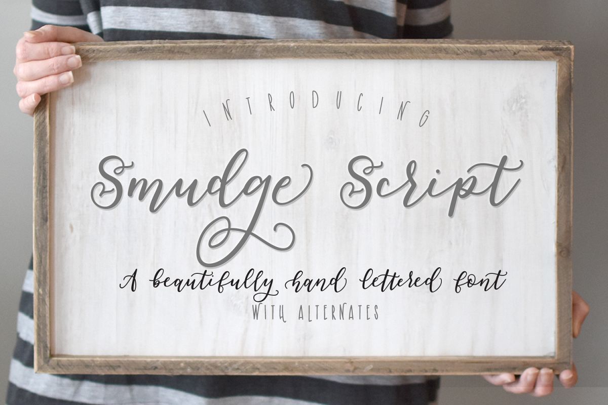 Smudge Script Font example image 1