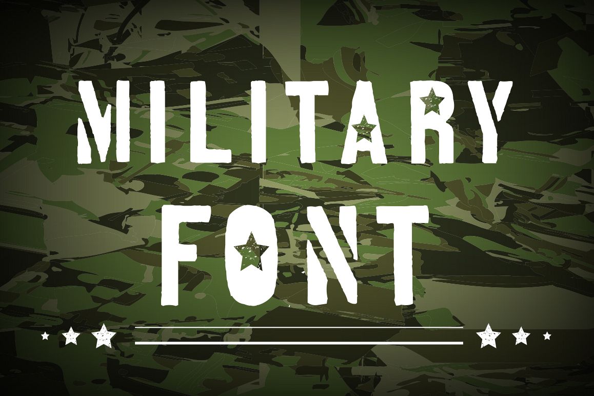 military fonts