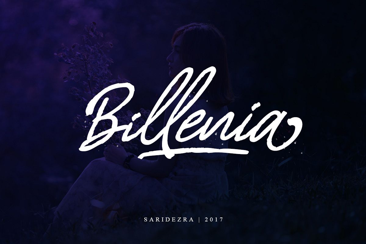 Billenia - Script Font example image 1