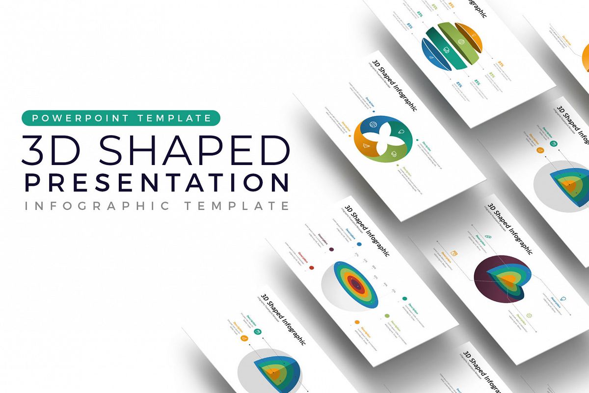 3D Infographic Presentation - Infographic Template example image 1