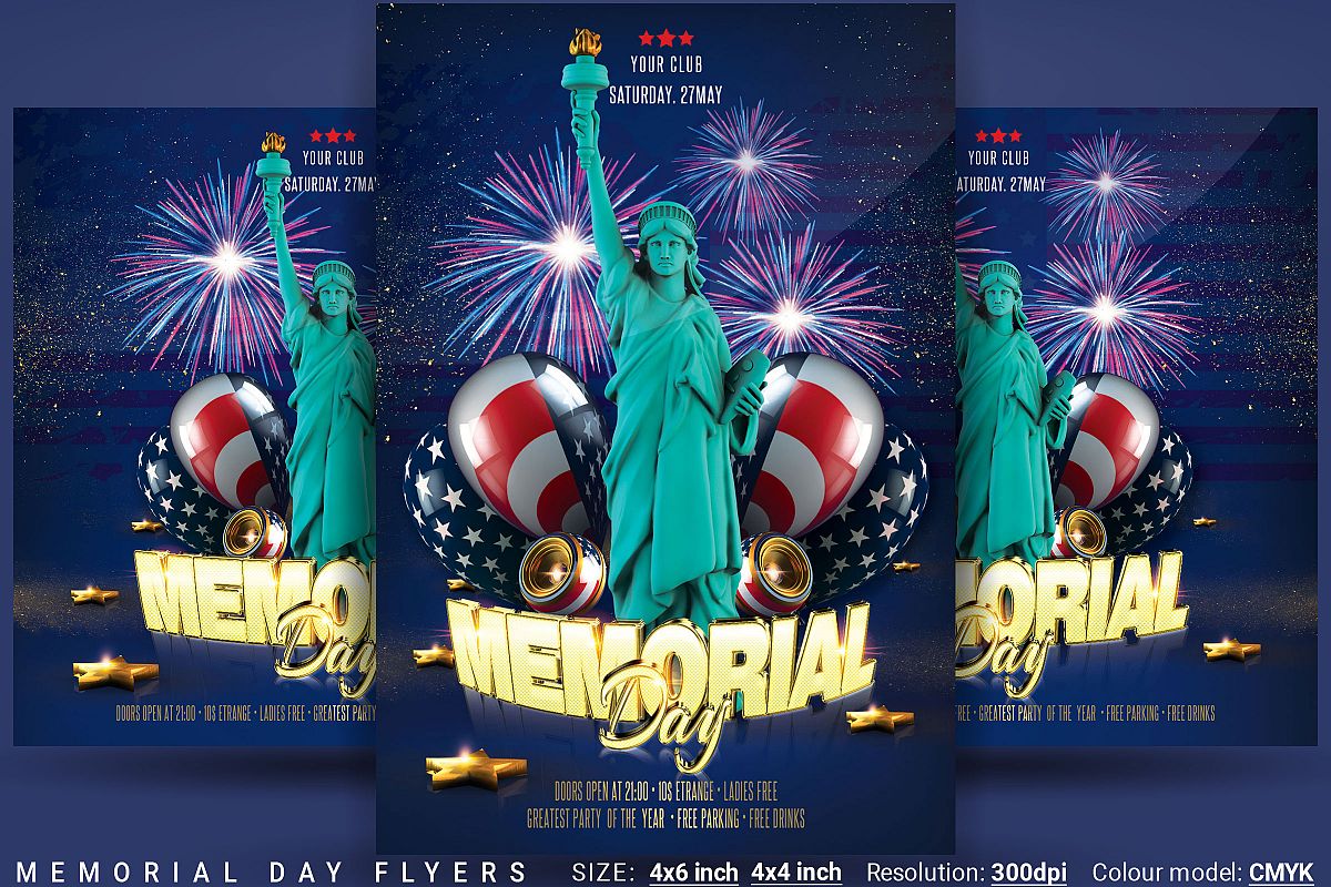 Memorial Day Flyers example image 1