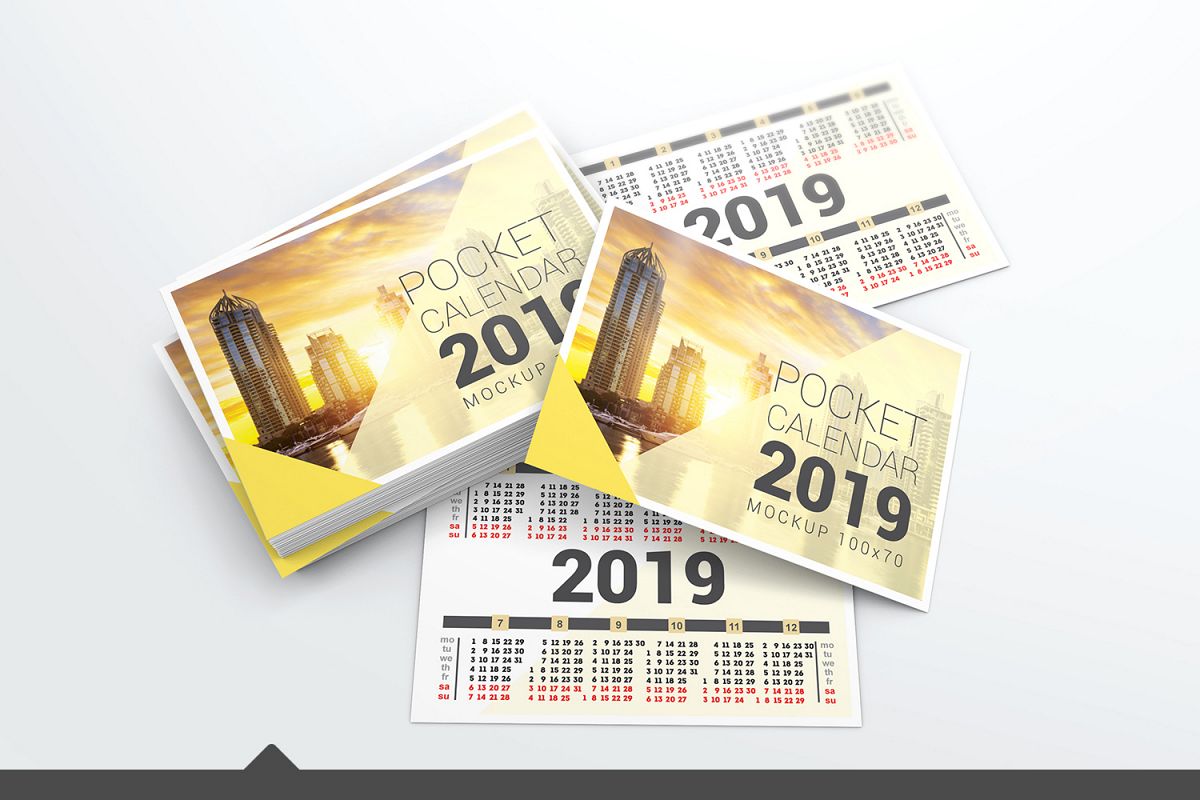 Pocket Calendar Mockups example image 1