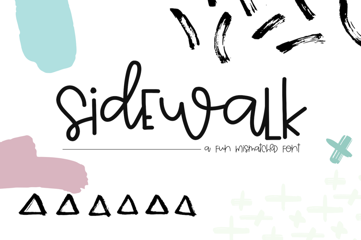 Sidewalk - A Fun & Mismatched Font example image 1