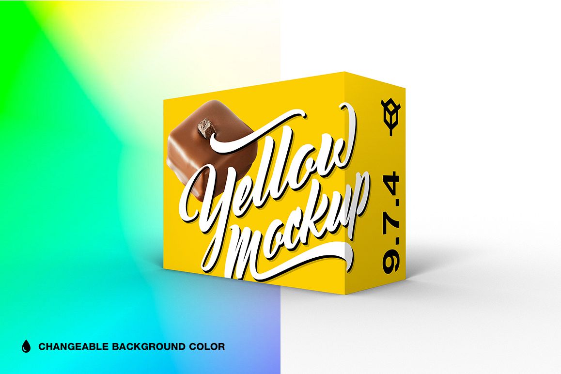 9.7.4 Simple 3D Box Mockup PSD example image 1