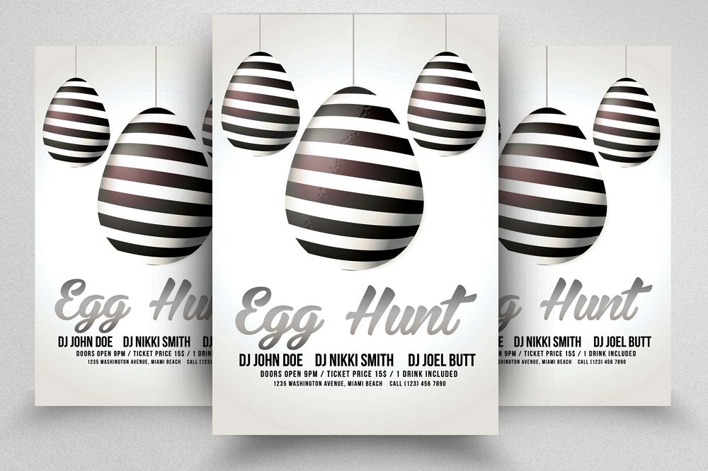 Easter Egg Hunt Flyer Template example image 1
