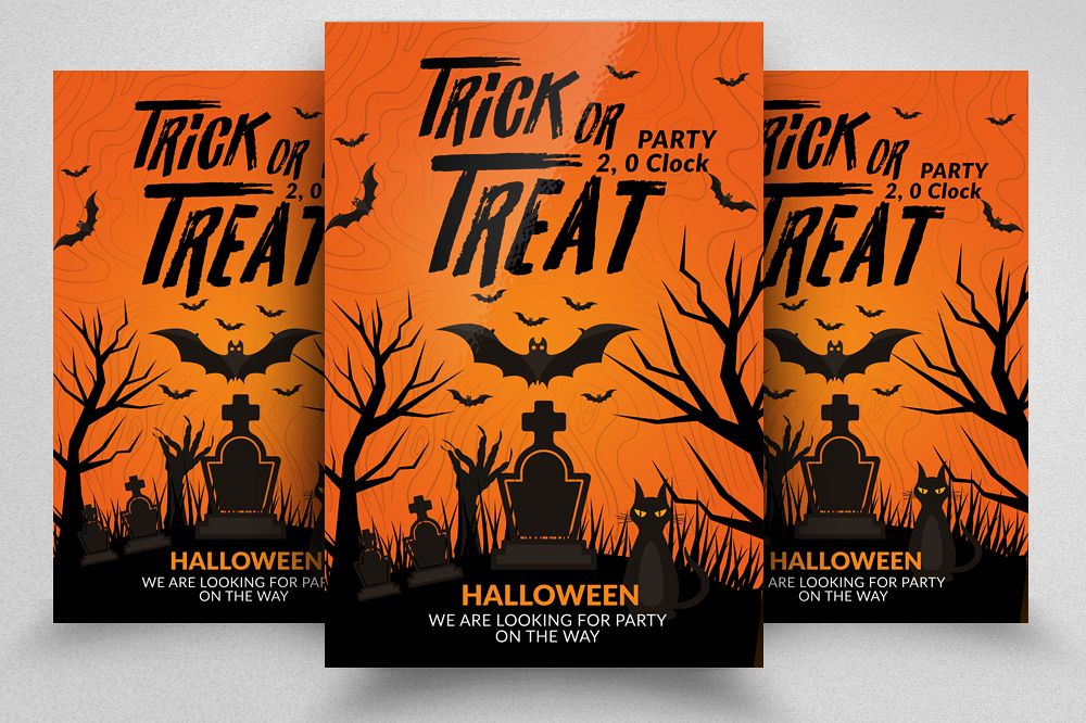 Halloween Trick or Treat Night Flyer example image 1