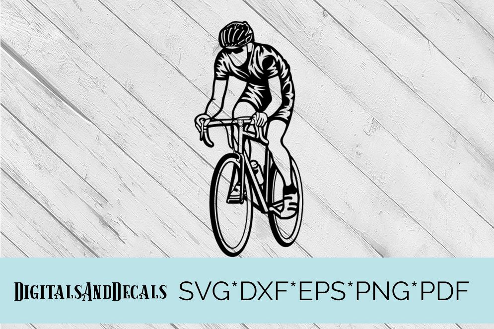 Download Bike, Cycling, Push Bike Racer SVG Cutting File (58347 ...