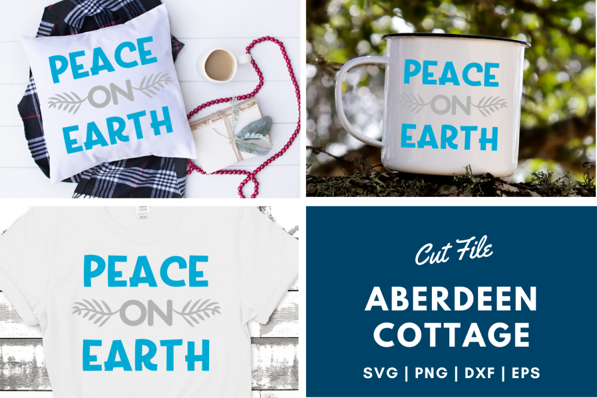 Peace On Earth 2 SVG | PNG | DXF | EPS example image 1