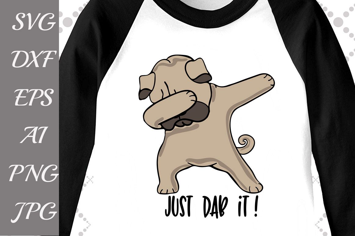 Dabbing Pug Svg example image 1