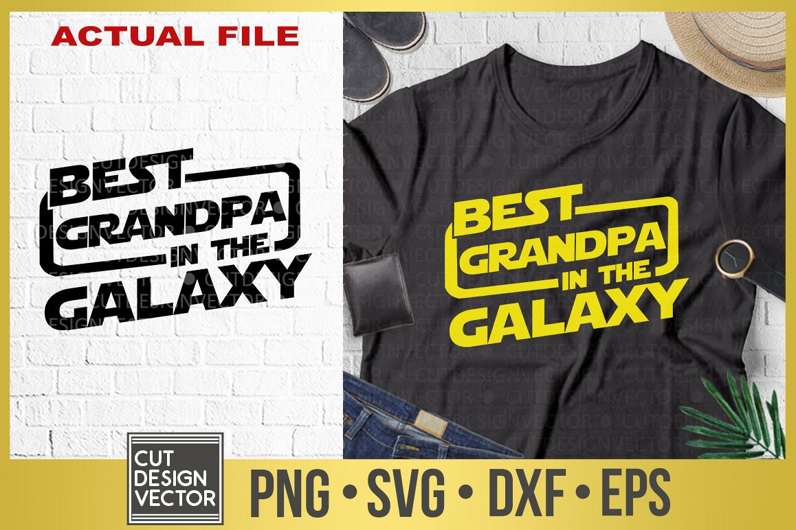 Download Best Grandpa In The Galaxy SVG