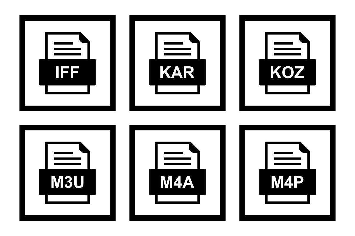 Set Of File Formats Icons example image 1