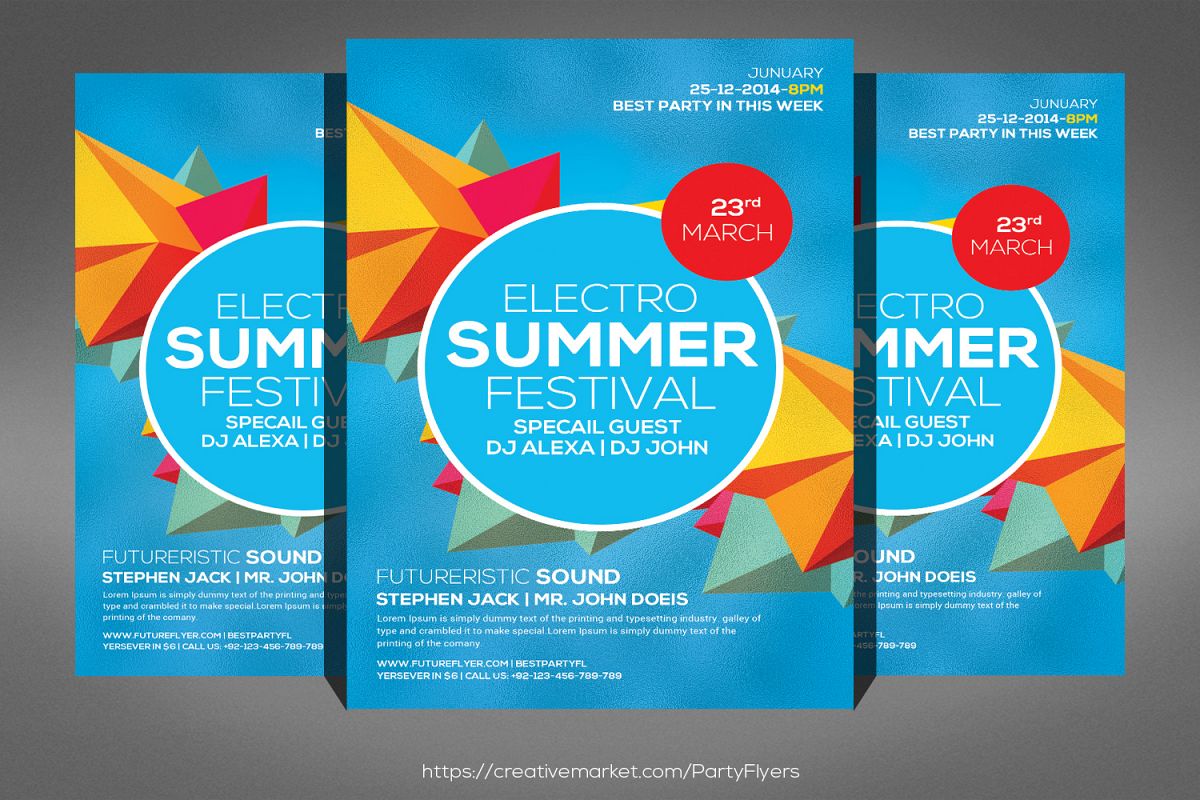 The Summer Festival Flyer example image 1