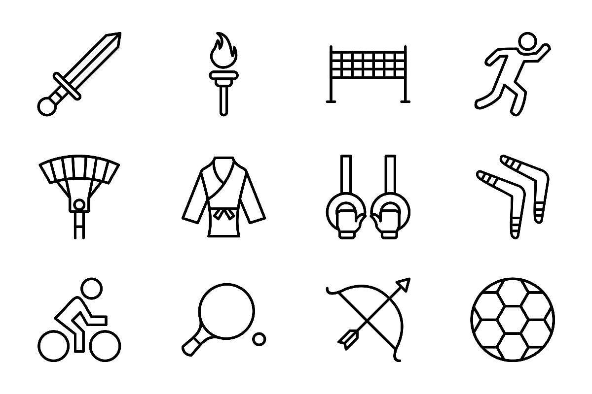 Set Of Sports And Game Icons example image 1