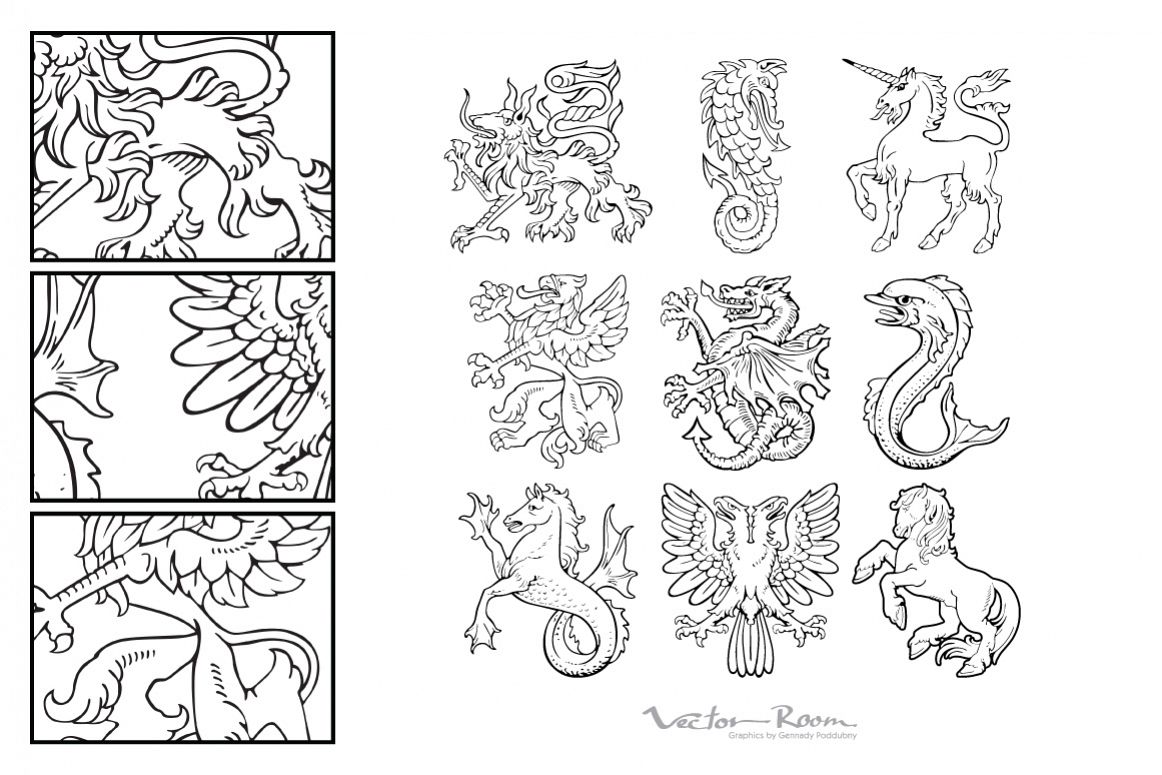 Heraldic Monsters Vol. I example image 1
