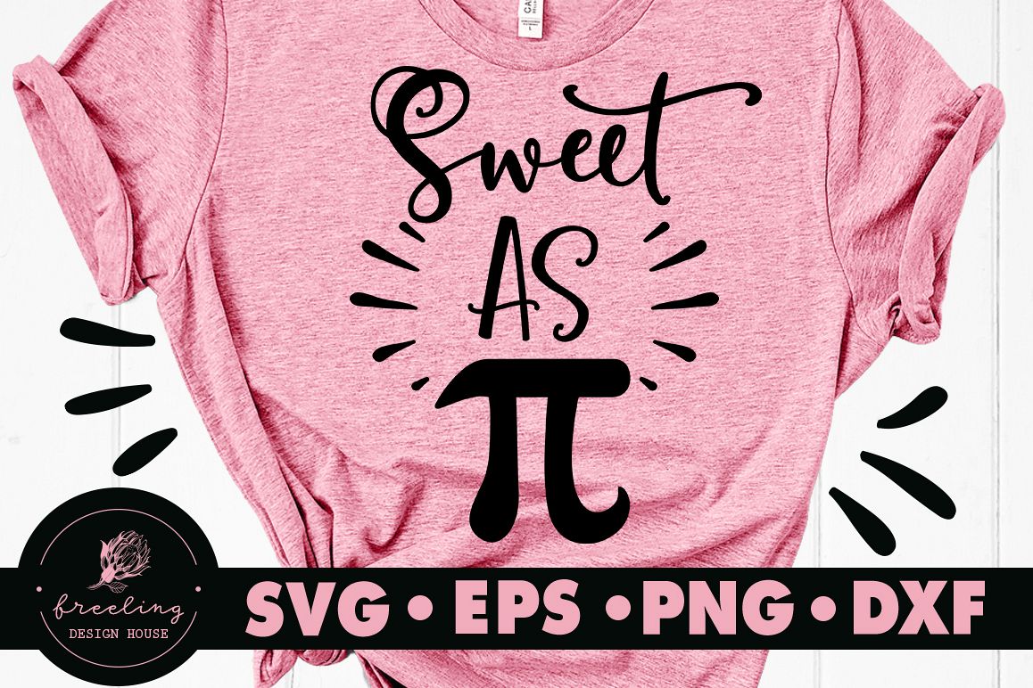 Sweet As Pi SVG DXF EPS PNG example image 1