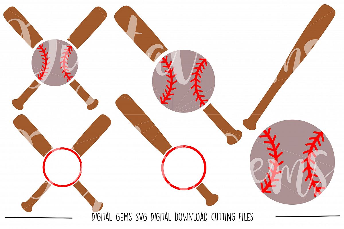 Baseball SVG / DXF / EPS / PNG files example image 1