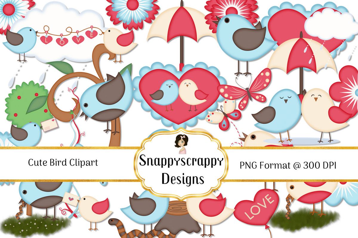 Cute Bird Clipart example image 1