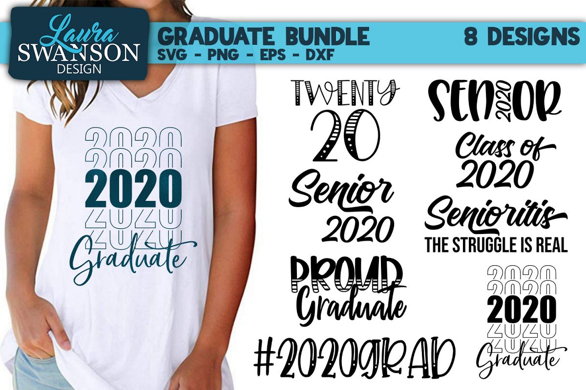 Graduate Bundle - 2020 - SVG, PNG, EPS, DXF example image 1
