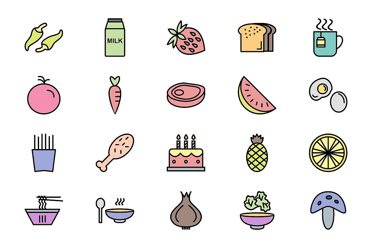 Set Of Food Icons example image 1