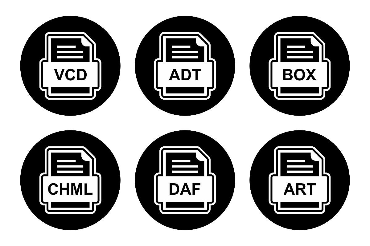 Set Of File Formats Icons example image 1